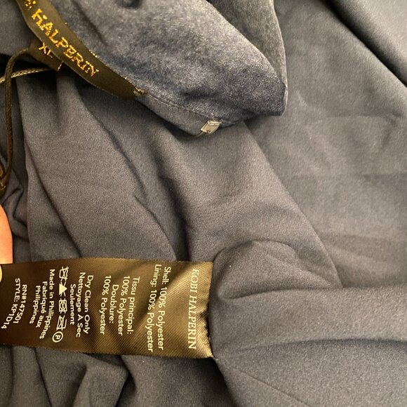 Kobi Halperin Almita Dress V neck navy NWT size XL - Picture 6 of 9